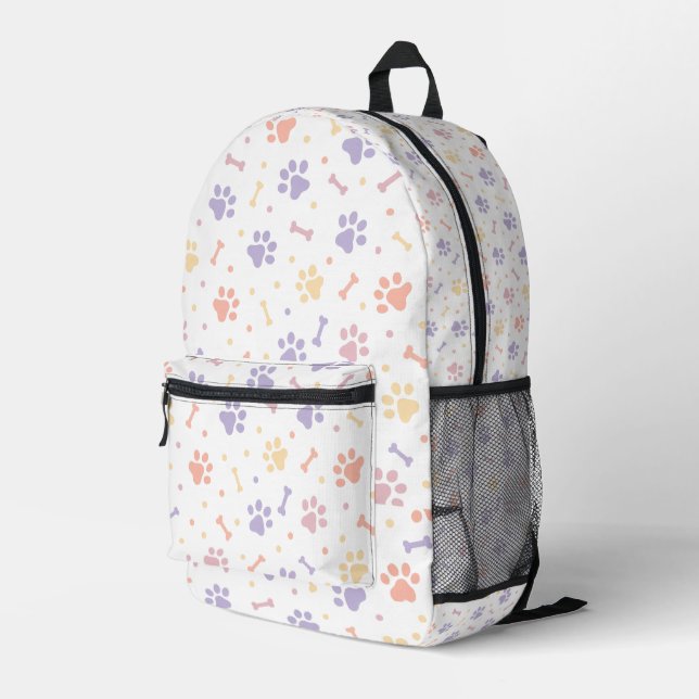 Niedliche Paste Druck Bedruckter Rucksack (Rückseitige Ecke Rechts)