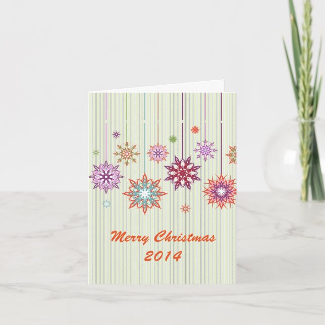 Niedliche Pastel Abstrakt Stars-Frohe Weihnachten (Vorderseite)