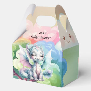 Niedliche Pastel Dragon Babydusche Geschenkschachtel