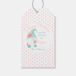 Niedliche Pastel Frohe Weihnachten, individueller  Geschenkanhänger