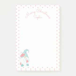 Niedliche Pastel Frohe Weihnachten, individueller Post-it Klebezettel