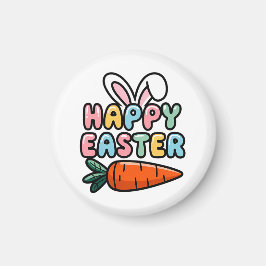 Niedliche Pastel Happy Ostersonnige Ohren mit Karr Magnet