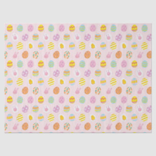Niedliche Pastel Ostereier Muster Rosa Seidenpapier