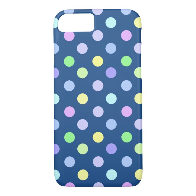 Niedliche Pastel Polka Dot Pattern Case-Mate iPhone Hülle (Rückseite)