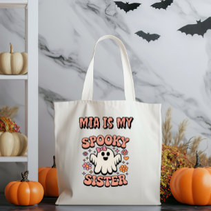 Niedliche Pastel Retro Ghost Pink Spooky Schwester Tragetasche