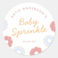 Niedliche Pastel Rosa und Blauer Donuts Baby Sprin