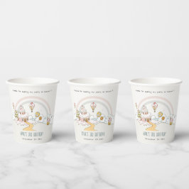 Niedliche Pastel Sweet Time Candy Land Kindergebur Pappbecher
