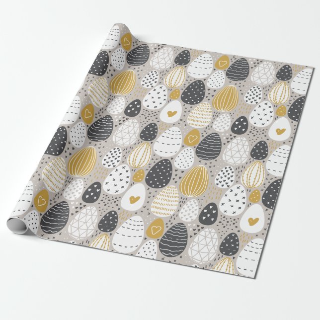 Niedliche Pasteleier Geschenkpapier (Ungerollt)