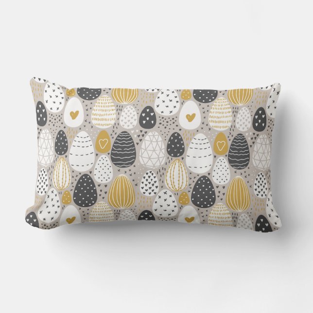 Niedliche Pasteleier Lendenkissen (Vorderseite)
