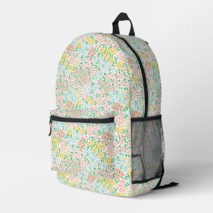 Niedliche Pastelgarten Blume Muster Bedruckter Rucksack