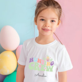 Niedliche Pasteljagd Crew Ostereier Jagd Baby T-shirt