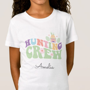 Niedliche Pasteljagd Crew Ostereier Jagd T-Shirt