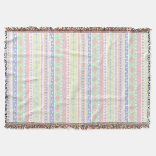 Niedliche Pastell Baby Print Decke (Vorderseite)
