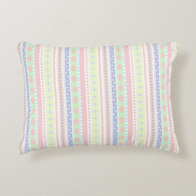 Niedliche Pastell Baby Print Dekokissen (Vorderseite)