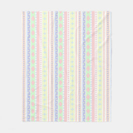 Niedliche Pastell Baby Print Fleecedecke