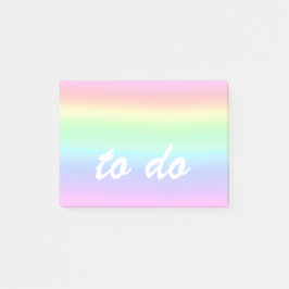 Niedliche Pastell-Regenbogen zu tun Post-it Klebezettel
