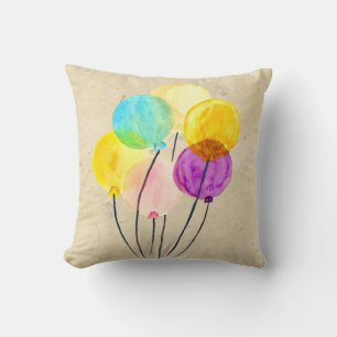 Niedliche Pastellballons Kissen