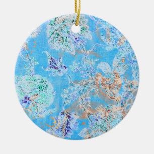 Niedliche Pastellblüte Keramik Ornament