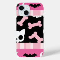 Niedliche Pastelle Goth Halloween Katze & Bat