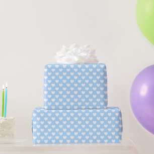 Niedliche Pastellfarben, hellblau und weiß lieben Geschenkpapier