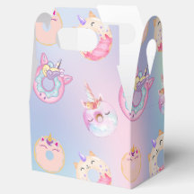 Niedliche Pastellfarben Unicorns Regenbogen Donuts