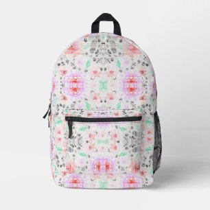 Niedliche pastellfarbene Azteken Bedruckter Rucksack