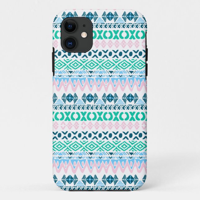 Niedliche pastellfarbene Kunstmuster Case-Mate iPhone Hülle (Rückseite)