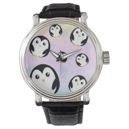 Niedliche Pastellfarbengefälle Armbanduhr