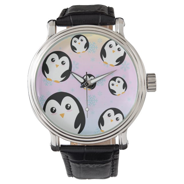 Niedliche Pastellfarbengefälle Armbanduhr (Vorderseite)