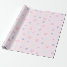 Niedliche Pastellmuscheln und Perlen in Rosa