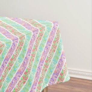 Niedliche Pastellstreifen für Blume Tischdecke