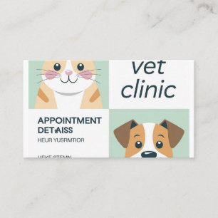 Niedliche Patientenklinikkarten - Adorable Pet P Terminkarte