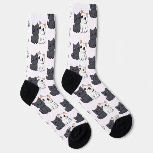 Niedliche Patternsocken für Kätzchen - Gemütlich & Socken