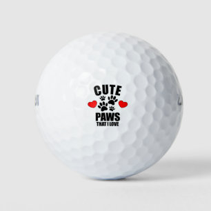 Niedliche Paws, die ich Liebe Golfball