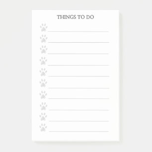 Niedliche Paws Personalisierte Dinge zum Nachbefol Post-it Klebezettel