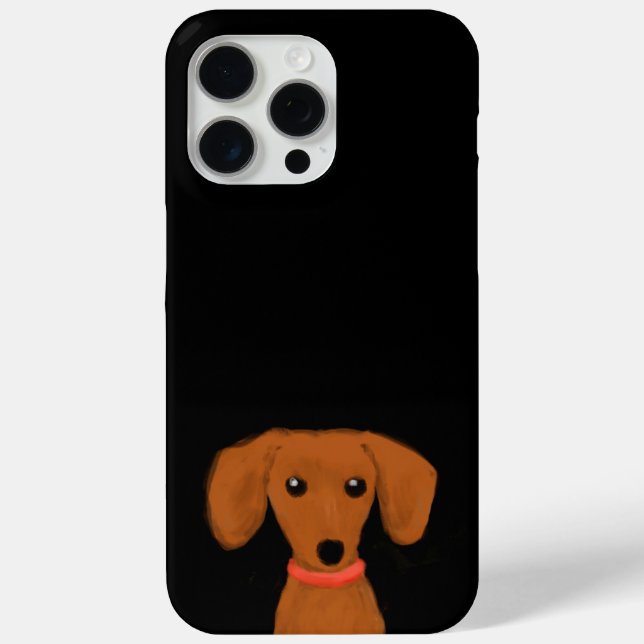 Niedliche Peeking-Dackel | Dackel Hund Welpe Dacke iPhone 15 Pro Max Hülle (Rückseite)
