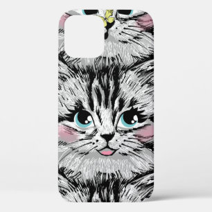 Niedliche Pelzkätzchen sind nahtlos. Illustrat Case-Mate iPhone Hülle