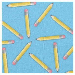 Niedliche Pencils Schule versorgt Handwerk Stoff