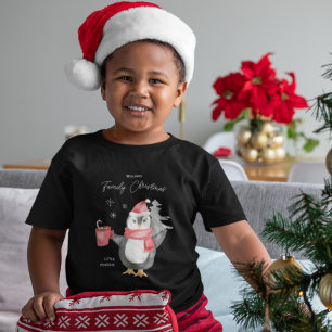 Niedliche Penguin Familie passt Weihnachtskid Kleinkind T-shirt