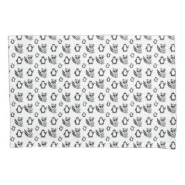 Niedliche Penguin Racoon Tierbuddies Kissenbezug