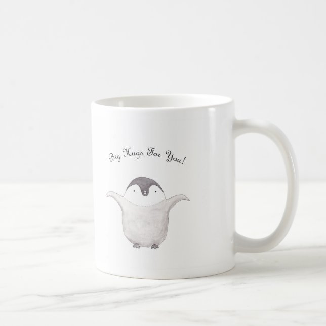 Niedliche Penguin-Umarmungs-Tassen-Schale Kaffeetasse (Rechts)