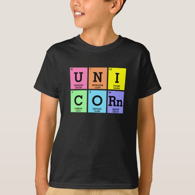 Niedliche Periodische Elementübersicht T-Shirt (Vorderseite)