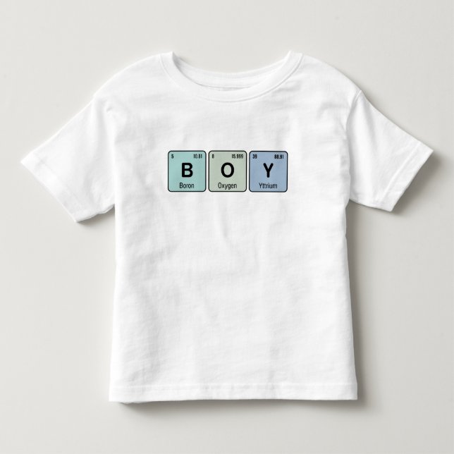 Niedliche Periodische Tabelle BOY Kleinkind T-shirt (Vorderseite)