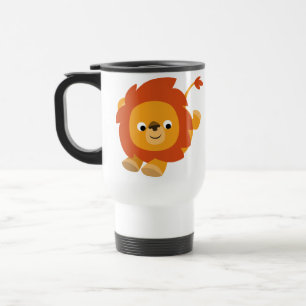 Niedliche Perky Cartoon Lion Tasse