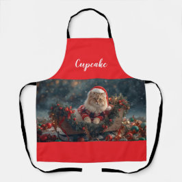 Niedliche persische Weihnachtszeit Personalisiert Schürze