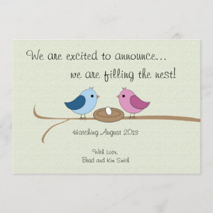 Niedliche personalisierte ankündigung