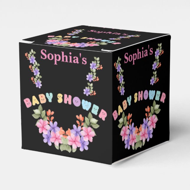 Niedliche Personalisierte Babydusche Geschenkschachtel (Vorderseite)