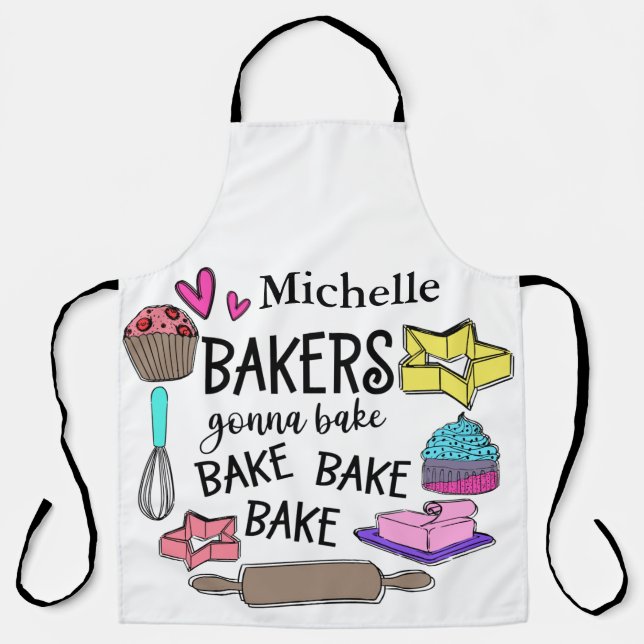 Niedliche Personalisierte Bäckereien Gonna Bake Sc Schürze (Vorderseite)