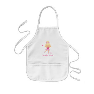 Niedliche personalisierte Ballerina-Schürze des Kinderschürze