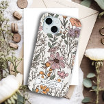 Niedliche Personalisierte Boho Floral-Wildblume Case-Mate iPhone Hülle<br><div class="desc">Einfache moderne erdige rustikale Wildblumen Muster iPhone Gehäuse personalisiert mit Ihrem Namen. Elegant und stilvoll. Wildblume-Overlay auf weißem Hintergrund.</div>